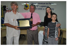 Gilberto Manzoni é homenageado pela Câmara