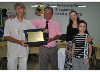 Gilberto Manzoni é homenageado pela Câmara