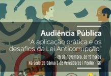 Audiência vai debater lei anticorrupção em Penha