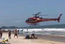 Banhista é salvo após rápida ação de guarda-vidas, em Balneário Piçarras