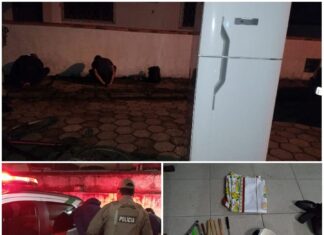 PMSC prende dupla carregando geladeira furtada, no Itacolomi