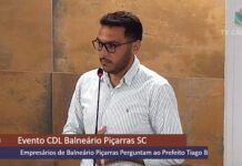 Tiago Baltt descarta criação da Guarda Municipal em Balneário Piçarras