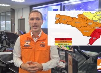 Defesa Civil reforça alerta para ciclone e chuvas volumosas no Estado nos próximos dias