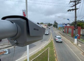 Penha inicia instalação de 10 câmeras com tecnologia para identificar placas e faces