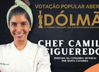 Chef Camila Figueredo disputa Prêmio Dólmã em votação on-line