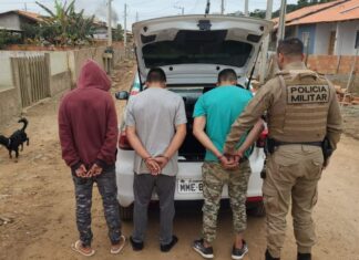 Detidos por furto de veículo têm histórico de 65 boletins por envolvimento criminal