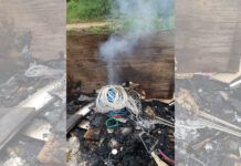 Segurança Pública flagra homem queimando fios de cobre, no Itacolomi