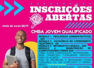 CMBA de Penha abre inscrições para curso profissionalizante de Jovem Aprendiz