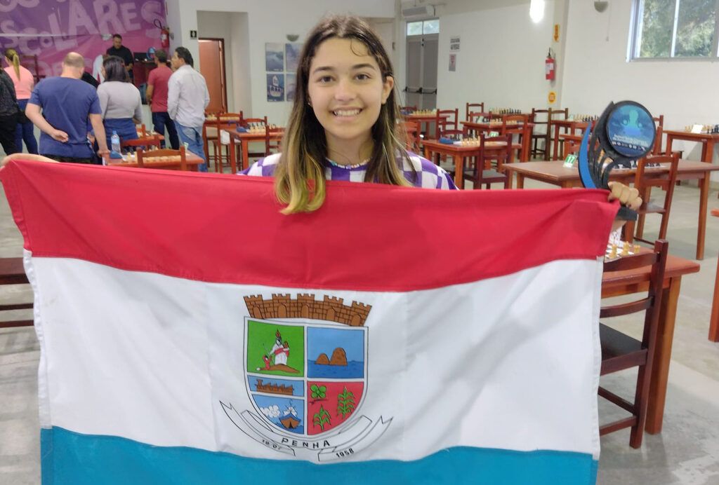 Enxadrista de Penha é tricampeã do Campeonato Brasileiro de Xadrez