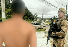 Suspeito de disparos após briga em casa noturna é localizado, em Penha