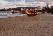 Homem que sofreu mal súbito na praia de Balneário Piçarras não resiste