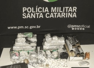 Homem é preso com 5 quilos de drogas, no centro de Penha