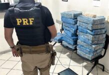 Traficante é preso com 137 quilos de maconha após perseguição por mais de 60 quilômetros