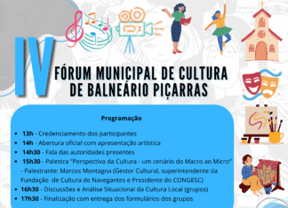 Conselho e Fundação preparam IV Fórum de Cultura de Balneário Piçarras