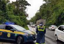 PRF registra crescente negativa no trânsito catarinense durante o feriadão de Páscoa