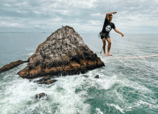 Slackliner de Balneário Piçarras busca patrocínio para ir ao Campeonato Paulista de Slackline