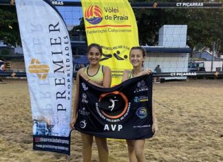 Dupla de Balneário Piçarras conquista o bronze na abertura do Catarinense de Vôlei de Praia Sub-15