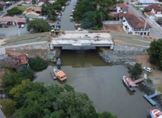 Nova ponte sobre o Rio Itajuba será asfaltada nesta quarta-feira (31)