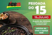 MDB de Balneário Piçarras promove feijoada neste sábado, dia 15
