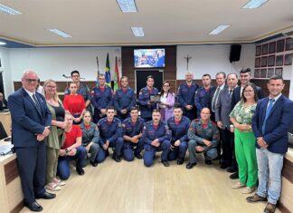 Câmara parabeniza Bombeiros Militares pelos 23 anos em Navegantes