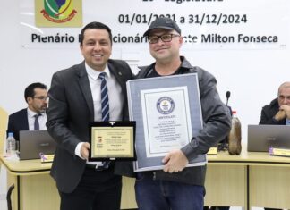 Câmara de Penha concede moção à recordista mundial dos games