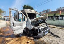 Ambulância do SAMU pega fogo no Pronto Atendimento 24h de Balneário Piçarras