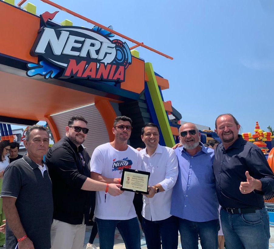 INAUGUROU OFICIALMENTE A ÁREA NERF NO BETO CARRERO WORLD