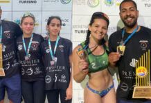 Três atletas de Balneário Piçarras são campeãs catarinense de vôlei de praia