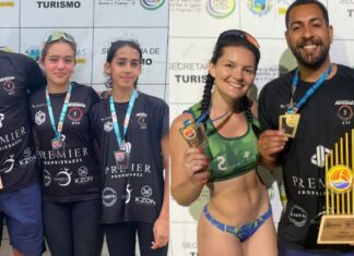 Três atletas de Balneário Piçarras são campeãs catarinense de vôlei de praia