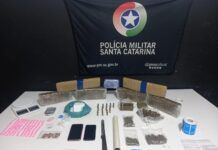 Traficante é preso em Balneário Piçarras com cinco tipos de drogas