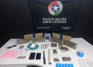 Traficante é preso em Balneário Piçarras com cinco tipos de drogas