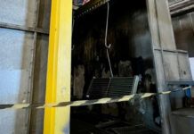 Incêndio destrói cabine de pintura da empresa Arxo