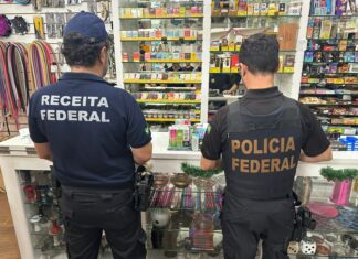 PF e Receita Federal realizam operação para combater o contrabando de cigarros eletrônicos