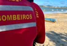 Bombeiros localizam corpo de homem que se afogou na praia de Balneário Piçarras