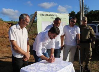 Iniciada a obra do novo Destacamento da PMSC em Luiz Alves