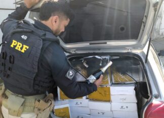 Após fugir e quase atropelar pedestres, homem é preso com 474 garrafas de espumante argentino