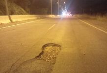 Fique atento: Cratera na Transbeto causa prejuízos a motoristas