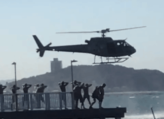 PMSC realiza operação para recuperar a ordem pública na Praia do Trapiche