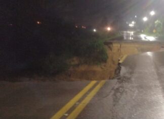 BR-470 está totalmente interditada no km 143, em Rio do Sul
