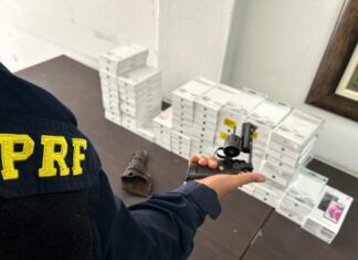 Foragido da Justiça é preso pela PRF com carga de celulares avaliada em R$ 385 mil
