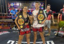 Crisleine e Ruan vencem por nocaute e conquistam o título do Mundial de Muay Thai