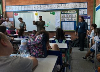 Uso consciente da água é tema de conversa com alunos da rede municipal de Balneário Piçarras