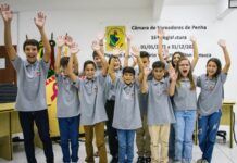 Penha diploma vereadores mirins para a Legislatura 2024