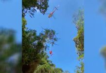 Luiz Alves: Homem é resgatado após queda em cachoeira