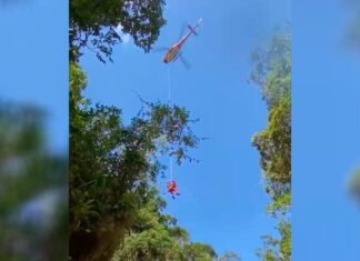 Luiz Alves: Homem é resgatado após queda em cachoeira