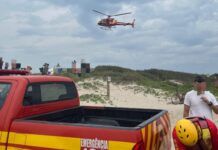 Adolescente de 13 anos morre afogado na praia de Navegantes