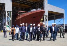 Governador acompanha em Itajaí o programa de construção de fragatas para a Marinha