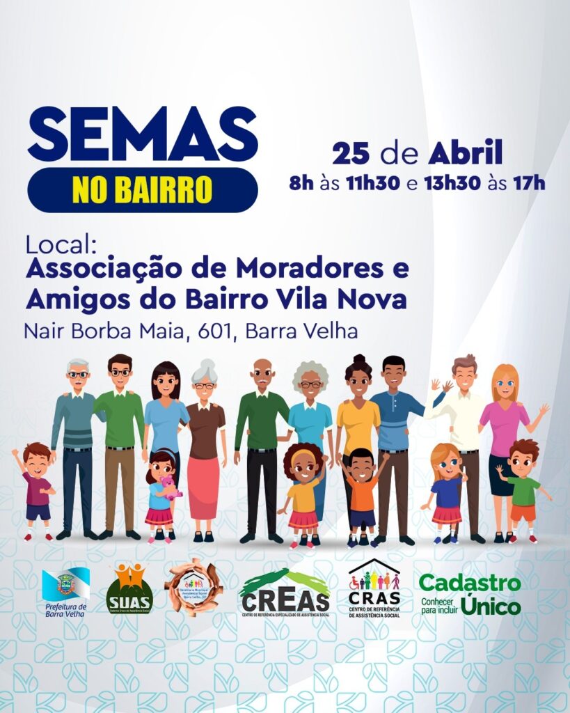 Vila Nova recebe o “SEMAS no Bairro” nesta quintafeira, 25