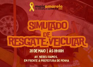 Maio Amarelo: Penha realiza simulado de resgate veicular