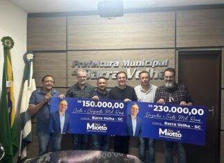 Jair Miotto formaliza R$ 380 mil em emendas à Barra Velha
